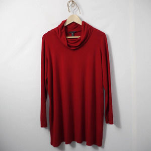 Eileen Fisher Red Turtle Neck Sweater Size M